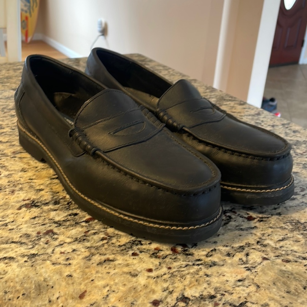 Hush puppies steel toe loafer
